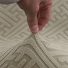 DICKER, JACQUARD PRÄGUNG MUSTER F, STUHLBEZUG ECRU