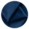 Runde Tischdecke, mattes Velours, 320 cm, Marineblau