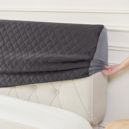 GESTEPPTER KOPFTEIL-BEZUG 180x50 cm