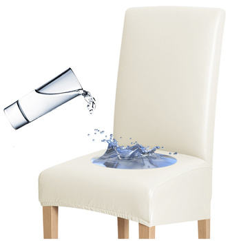 BEZUG FÜR STÜHLE AUS KUNSTLEDER CREME ECRU L