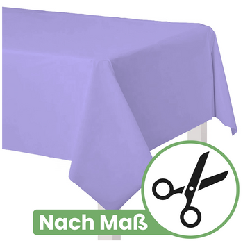 Rechteckige Tischdecke NACH MAß – Farbe LAVENDEL
