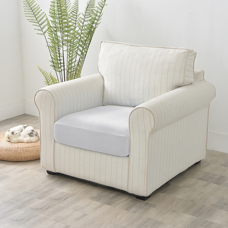 Sofa sitzkissenbezug, Velours, Hellgrau, 80-100 cm