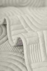 MATTE ÜBERWURF BEZUG für SOFA Couch 90x70 cm, CREME, ERHABENES MUSTER