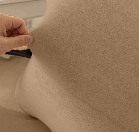 DICKER, VELOURS BEZUG FÜR GAMING-STUHL, BEIGE/KAMEL.