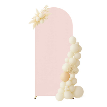 Bezug für Ballonbogen – Metallgestell Fotowand 80x180 cm – Rosa