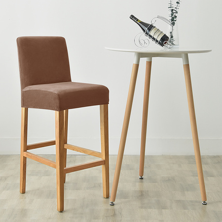 Der Bezug für Barhocker, Velours, BRAUN