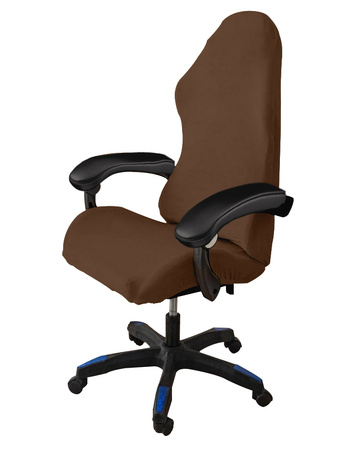 DICKER, VELOURS BEZUG FÜR GAMING-STUHL, BRAUN.