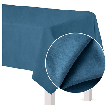 Tischdecke in kühlem Blau, MATTER VELOURS, quadratisch 140x240cm