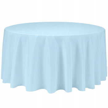tischtuch BLAU runder Tisch 320cm Hochzeit Bankett
