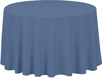 Kühlblau Tischtuch, rund, Durchmesser 320cm