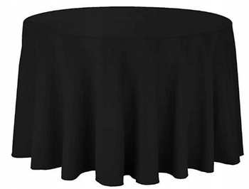 Runde Tischdecke 320cm BLACK