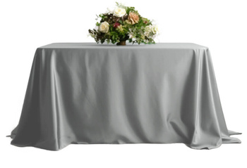 Hellgrau Tischtuch 230x230cm Hochzeit Bankett