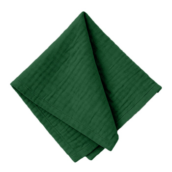 Musselin-Servietten, Dunkelgrün 45x45 cm
