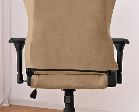 DICKER, VELOURS BEZUG FÜR GAMING-STUHL, BEIGE/KAMEL.