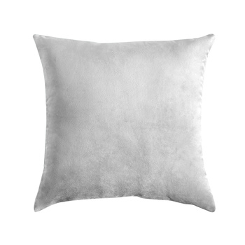 Dekorativer VELOURS Kissenbezug HELLGRAU