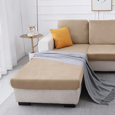 Sofa sitzkissenbezug, Velours, Beige, Cappuccino, 80-100 cm