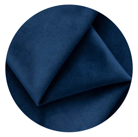 Tischdecke in marineblau, MATTER VELOURS, rund, mit einem Durchmesser von 320 cm
