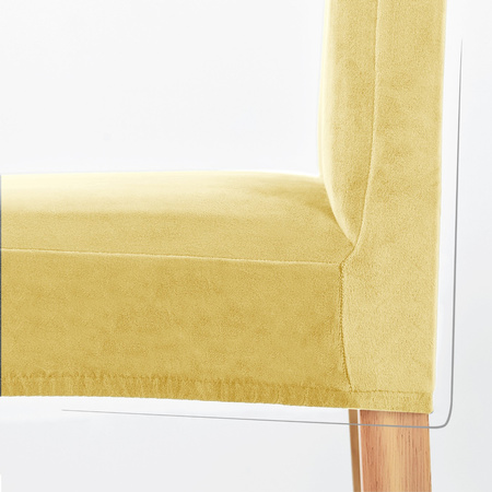 STUHLHUSSE VELVET Gelb