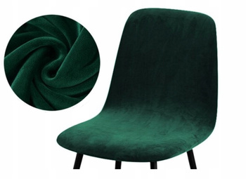 Dicker, Veloursbezug Für Skandinavischen Stuhl Dunkelgrün