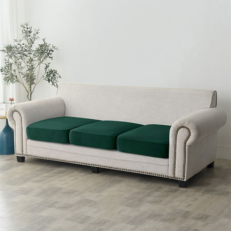 Sofa sitzkissenbezug, Velours, Dunkelgrün