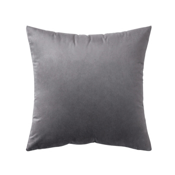 Dekorativer VELOURS Kissenbezug DUNKELGRAU