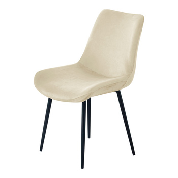 STUHLHUSSE für GROSSE SKANDINAVISCHE SCHALESTÜHLE VELOURS CREME