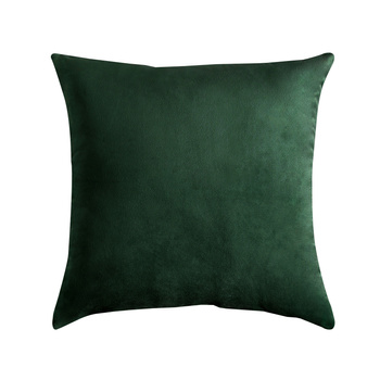 Dekorativer VELOURS Kissenbezug Dunkelgrun