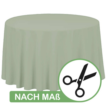 Runde Tischdecke NACH MAß – Farbe HELLOLIV