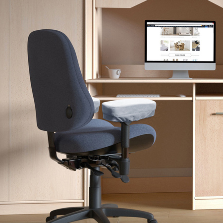 ARMLEHNEN-BEZUG mit SCHAUMSTOFF — hellgrau