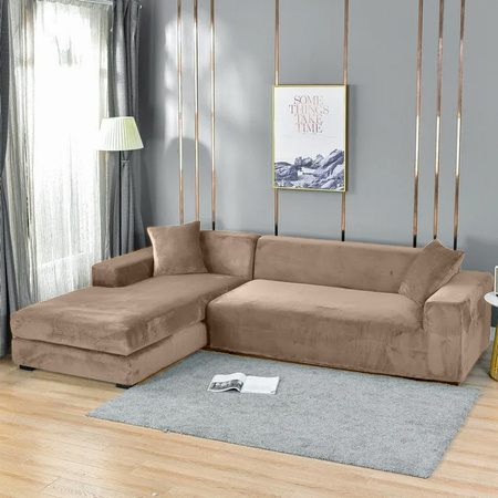 Bezug für ein Sofa, 1-sitzer-Sofa, 90-140 cm lang CAPPUCCINO