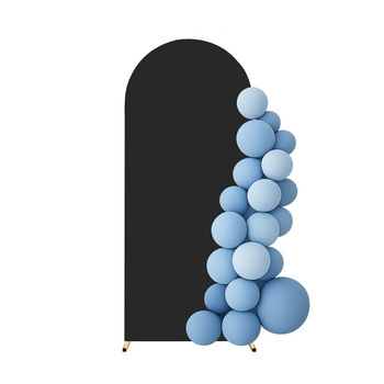 Bezug für Ballonbogen – Metallgestell Fotowand 120x220 cm – Schwarz