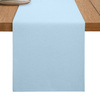 Glatter Tischläufer HELLBLAU 40x275 cm