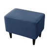 Veloursbezug Für Fußbank, Pouf, Marineblau