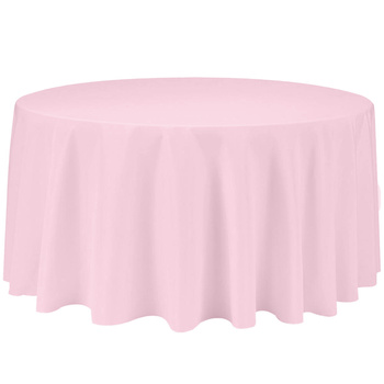 Rosa Tischtuch, rund, Durchmesser 320cm