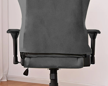 DICKER, VELOURS BEZUG FÜR GAMING-STUHL, DUNKELGRAU.