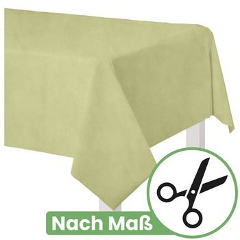 Matt Velours Tischdecke in Olivgrün - Nach Maß