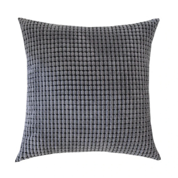 JACQUARD KISSENBEZUG DUNKELGRAU