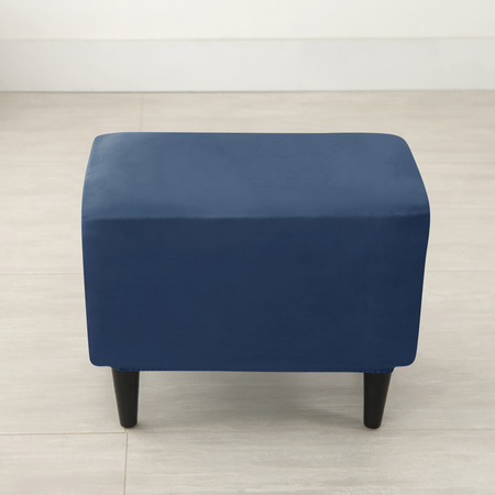 Veloursbezug Für Fußbank, Pouf, Marineblau