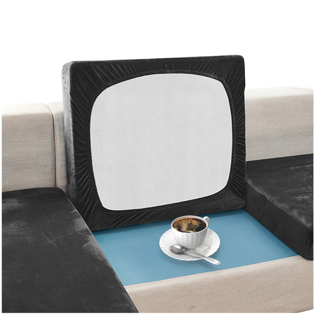 Sofa sitzkissenbezug, Velours, Schwarz, 80-100 cm