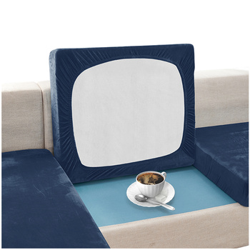Sofa sitzkissenbezug, Velours, Marineblau, 80-100 cm