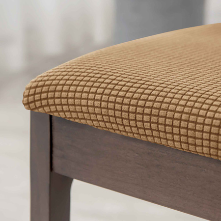 Stuhlsitzbezug Jacquard Braun