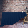 Tischdecke in marineblau, MATTER VELOURS, quadratisch 140x240cm