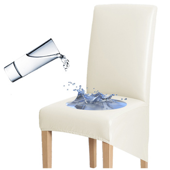 BEZUG FÜR STÜHLE AUS KUNSTLEDER CREME ECRU XXL