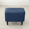 Veloursbezug Für Fußbank, Pouf, Marineblau