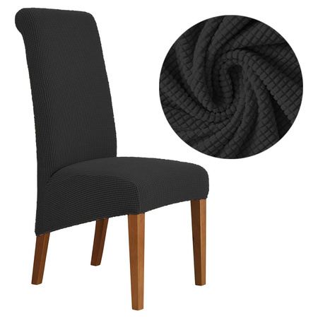 DICKER, JACQUARD-BEZUG FÜR XXL-STUHL schwarz