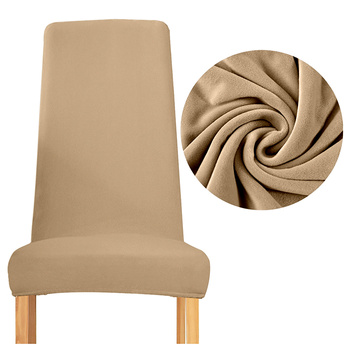 BEZUG für Stuhl mit schmaler Rückenlehne, DICKER VELOURS, CAPPUCCINO