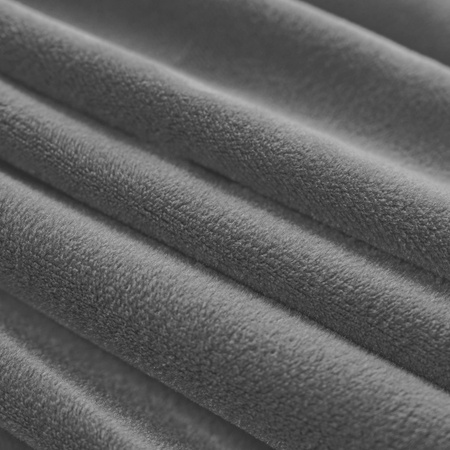 STUHLHUSSE für GROSSE SKANDINAVISCHE SCHALESTÜHLE VELOURS DUNKELGRAU