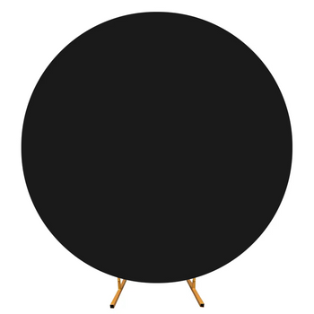 Elegante schwarze Auflage für Hochzeitsbogen – 200 cm Durchmesser