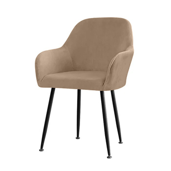 Stuhlhusse für Schalensessel, Velours, Beige, Apple Sevilla