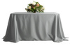 Hellgrau Tischtuch 230x230cm Hochzeit Bankett